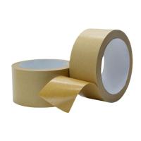 Buy cheap Kraft Tape Paper Tape Single Sided Self Adhesive Kraft Paper Tape Thicker ECO Friendly Custom Gummed product