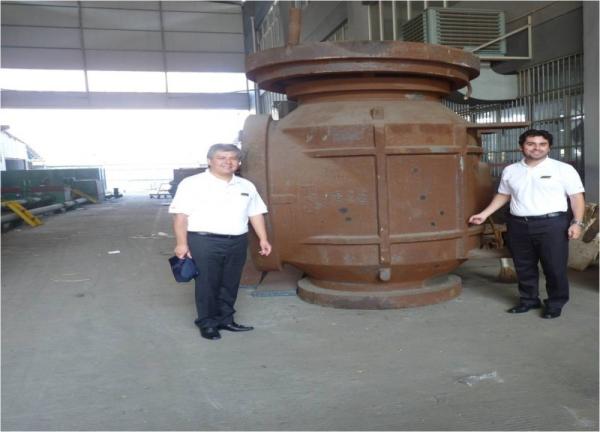 Buy cheap 600LB 48 Inch Top Entry Valve With Gas - Liquid Linkage Actuator from wholesalers