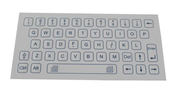 Buy cheap 47 Key Flat Custom Washable Industrial Keypads With Metal Dome Pcb from wholesalers