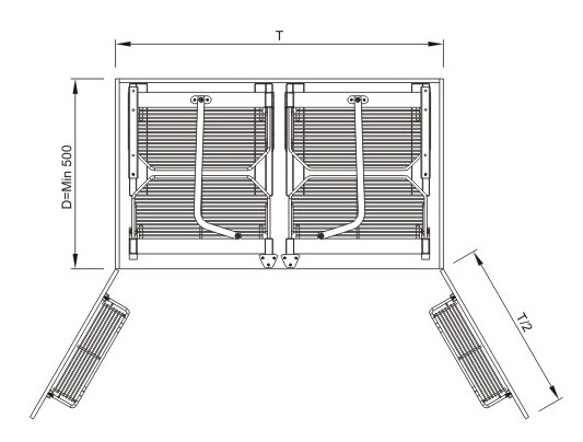 B030 Larder units:Half Pantry unit