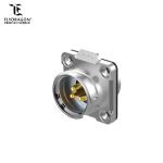 Metal Cover Connector IP67 3Pin Waterproof Connector Soldering Wire to Board