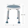 Buy cheap Health Care Swivel Bathroom Chair Home Swivel Bath Stool For Customized Load 100kg from wholesalers