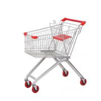 Buy cheap 100 Liter Hand Push Supermarket Grocery Shopping Trolley Cart Q235 Steel product