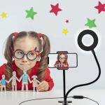 Camera Desk Lamp Gooseneck Led Selfie Photography Heavy Duty Flex Arm 2700K 77cm