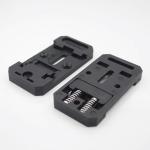 35mm Wide 67.5mm Long Nylon PA66 DIN Rail Clips Mount Holder A-35-2 In Black and
