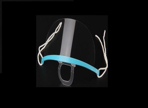 Buy cheap Anti Fog Blue Holder Transparent Plastic Face Mask For Food Service from wholesalers