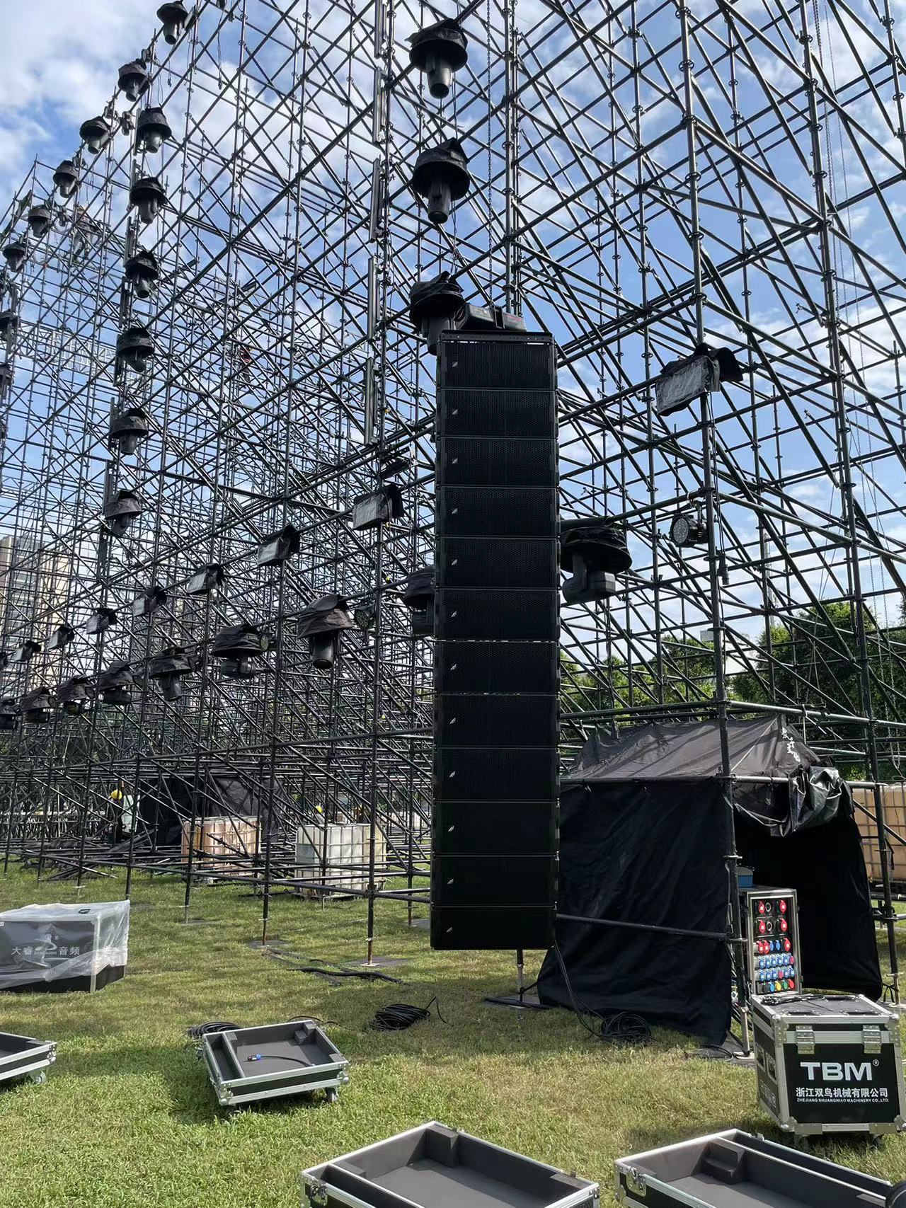 ARE AUDIO dual 12 inch outdoor line array compact and powerful line array speaker for outdoor events