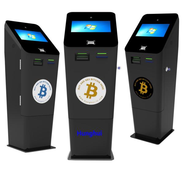 Buy cheap Hunghui Cash In Cash Out Crypto ATM Machine Black Bitcoin Teller Machine from wholesalers