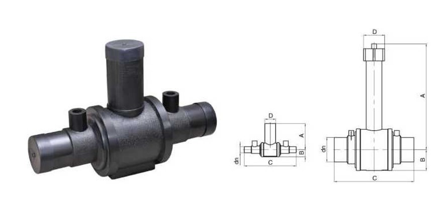 SDR11 SDR17.6 DN63-DN355 Normal PE Ball Valve