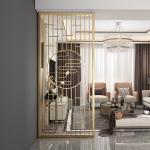 Hand Polishing Decorative Metal Panels Metal Wall Covering Panels Room Divider