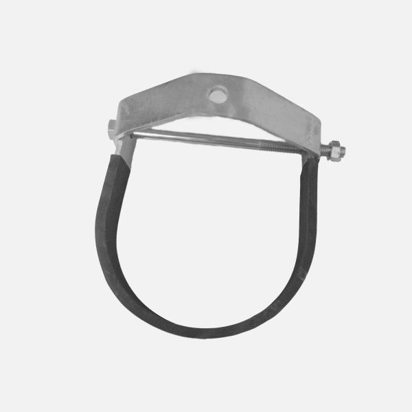 1Inch 304 Stainless Steel Tube Clamp TPE Insulated Strut Pipe Clamps ODM 120*30
