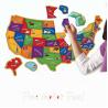 Buy cheap 44 Pieces Magnetic USA Map Puzzle Fun Geography For Kids Ages 4+ from wholesalers