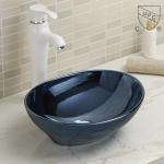 Art Hand Painted Ceramic Bathroom Sink Flower Decor Wash Basinhand Sinks Bowl