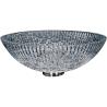 Buy cheap Lacquered Corner Cabinet Crystal Wash Basins Black Round Modern Designed from wholesalers