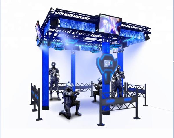 Buy cheap Big Theme Park VR Space Walker 9D Virtual Reality Platform Black / Blue Color from wholesalers