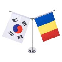 Buy cheap 65g Polyester Office Desk Flags Thermal Sublimination Printing product