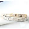 Buy cheap Fashion Girls Stainless Steel Diamond Pave Gold Bracelet for Girl Jewelry Diamond inlay Bangles from wholesalers
