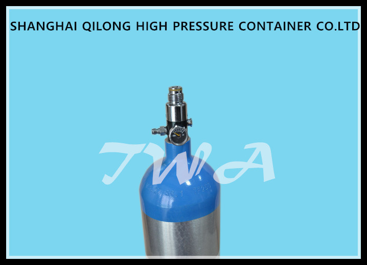 DOT 2.82L High Pressure Alloy propane gas cylinder / aluminum co2 cylinders