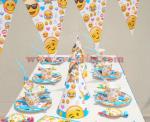 Emoji Smile Cry Kids Birthday Party Decoration Set Party Supplies Baby Birthday