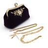 Buy cheap Flora Diamond Black Evening Clutches For Weddings 23cm×9cm×16cm from wholesalers