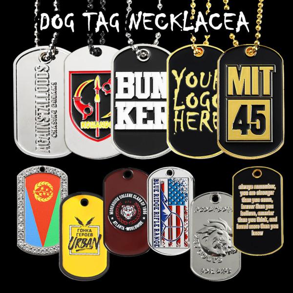 Buy cheap Metal Dog Tag Necklace Pendant Stainless Steel Alloy Enamel Flag Dog ID Tags from wholesalers