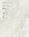 Braccia Beige Marble Look Porcelain Tile Smooth Texture Three Dimensional