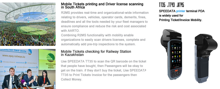 Mobile Handheld PDA Thermal Printer With Wifi Bluetooth GPRS GPS for Railway ticket