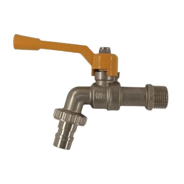 Buy cheap Quarter turn Brass Bib Cock Hose Union Bibcock Thread ISO228 from wholesalers