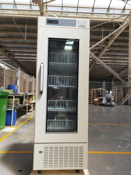 208L PROMED Upright Medical Blood Bank Refrigerators With Heating Foam Glass