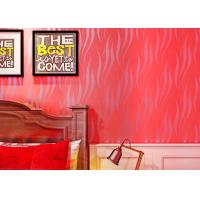Buy cheap Heat Insulation Home Wallpaper / Contemporary Red Wallpaper For Sitting Room product