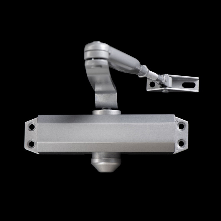 Eurospec CE Marked Aluminium Door Closer , Medium Duty 2 Hour Fire Rated Door Closer