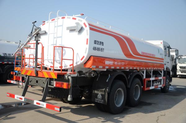 Buy cheap 336 HP 6×4 18 M3 Water Tanker Vehicle , Water Bowser Truck With ZF8098 Steering Gear Box from wholesalers