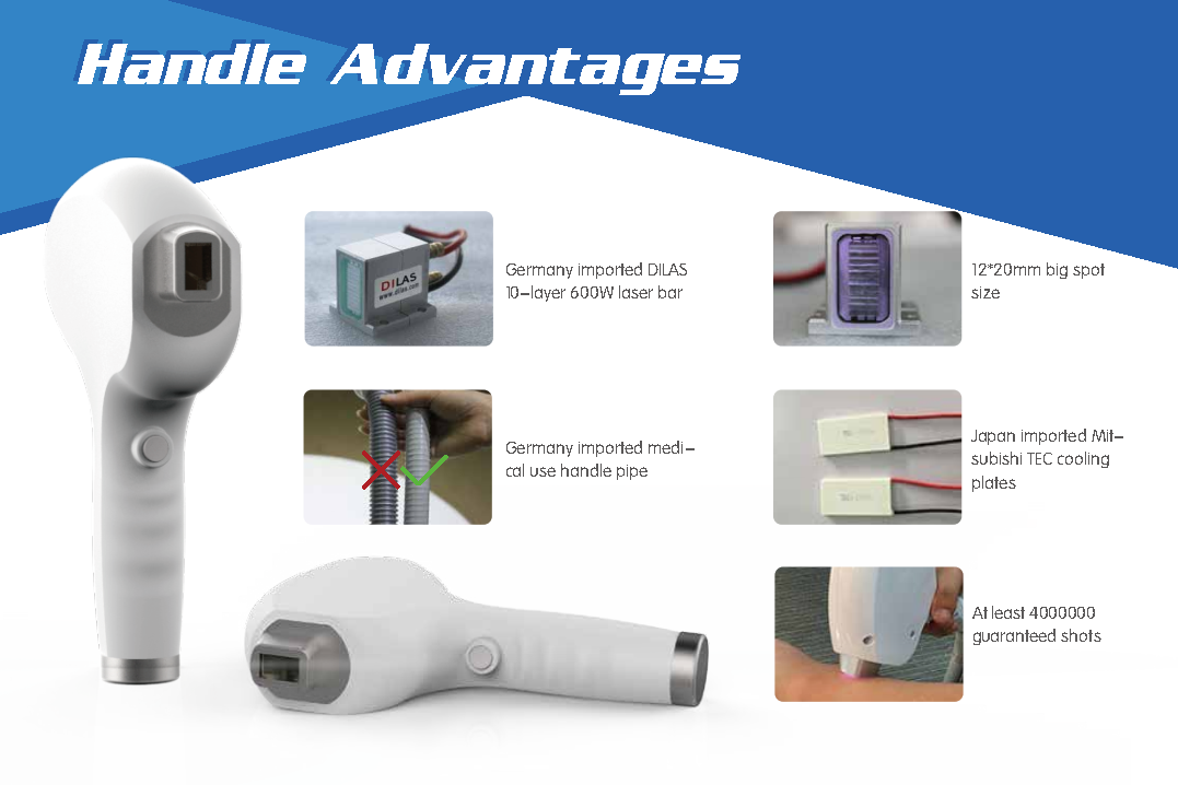 Newest tech beauty salon use vertical 808nm diode laser permanent hair removal machine