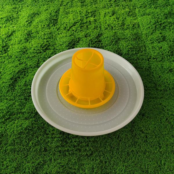 Buy cheap Standard Size Red Round Chicken Feeding Tray For Poultry Production from wholesalers