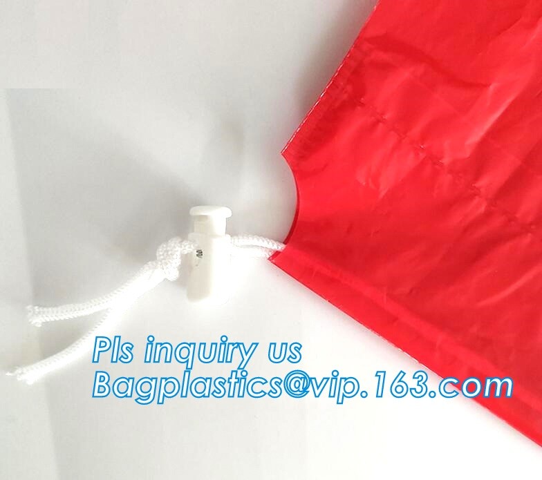 Biohazard Waste Disposal Bags Drawstring, Gallon Capacity, Medical Garbage Bags, High- Temperature Resistant