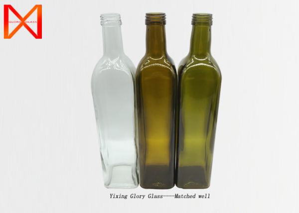 Buy cheap Shinny Olive Oil Glass Bottles Smooth Appearance Food Safe Healthy Material from wholesalers