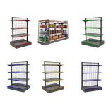 Factory customized color size metal heavy duty gondolas centrales metal