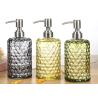 Buy cheap Empty Glass Hand Sanitizer Bottle / Hair Shampoo Bottle With Lotion Pump from wholesalers