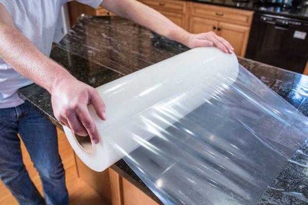 Buy cheap 200m Self Adhesive Removable White Marble Countertops Protective Tape from wholesalers