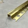 Buy cheap Matt Gold Bullnose Stair Nosing Tile Trim 9.9mm Aluminum Profile Trim from wholesalers