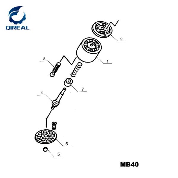 Buy cheap Excavator Spare Parts MB40 Swing Motor Parts from wholesalers