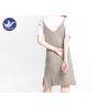 Buy cheap Spaghetti Strap Ribbed Midi Womens Knitted Dresses V Neck Loose Fitting Side Slit from wholesalers