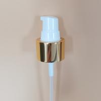 Buy cheap 24/410 PP Cream Pump Dispenser Gold Shiny Aluminum Cover product