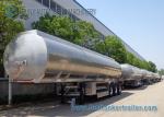 Custom 45000L Oil Tank Trailer 3 Axle , Diesel / Jet Chemical Tank Trailer