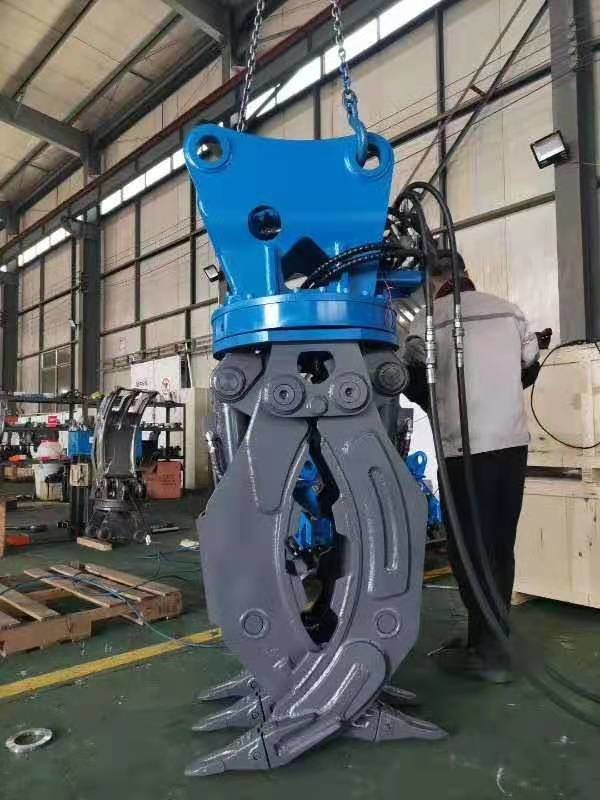 25 Ton Excavator Mini Hydraulic Rotating Grapple For Hitachi EX200 EX250