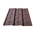 Terracotta color Roman/Rainbow Stone Coated Metal Tile AluZinc Steel AZ60 0.40mm