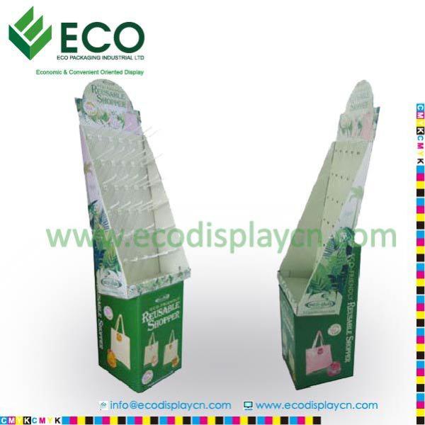 Buy cheap Corrugated Cardboard Hook Display Stand, Supermarket Floor Display Stand from wholesalers