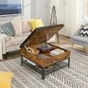 Buy cheap Ottoman Coffee Table For Sale, Storage Coffee Table, Rustic Brown Coffee Table, ULCT77BX from wholesalers