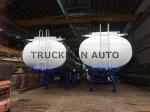 Truckman Aluminum Tank Semi Trailer , Oil Truck Tanker Three Axles 40 Cbm