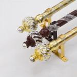 Industial Anti Brass Embossed Engraving Pipe Curtain Pole